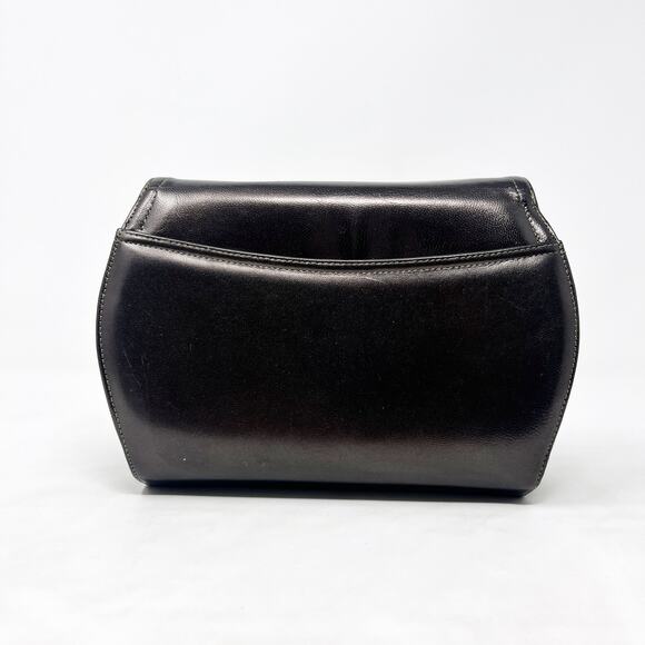 [Vintage] Frenchy of California Silver Metallic Turn Lock Retro Crossbody Bag - Picture 3 of 10